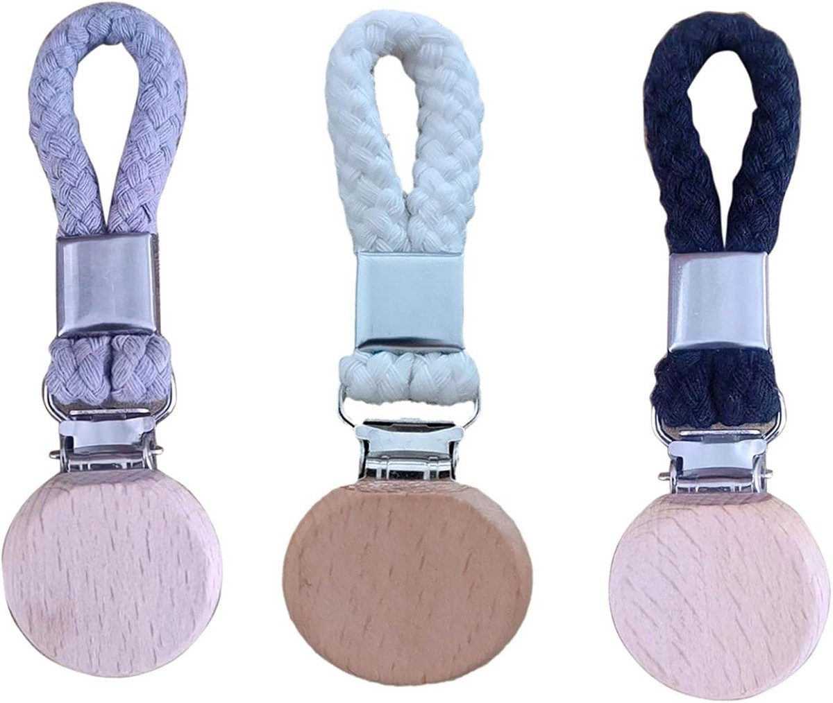Set van 3 handdoekclips voor badkamer en keuken