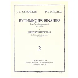 Rythmiques binaires vol.2 recueil de pièces pour batterie en 2 cahiers, Fachbücher von Jacques-Francois Juskowiak