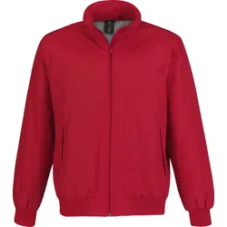 B&C Herren Jacke Crew Bomber Winter-Jacke JM961 red/warm grey XXL