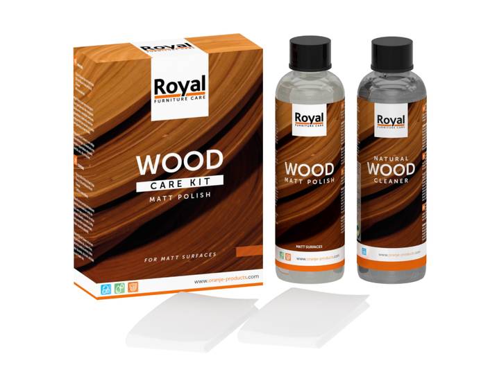 Oranje Matt Polish Wood Care Kit + cleaner 2x250 ml
