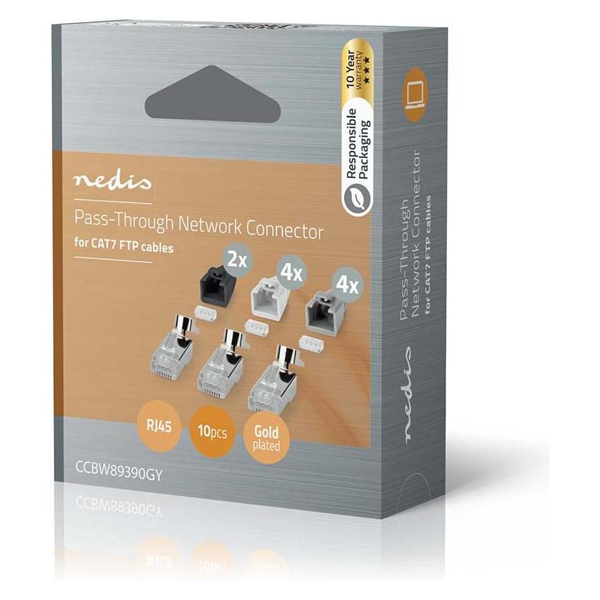 Nedis RJ45-Stecker (Netzwerkkabel Stecker) (CCBW89390GY)