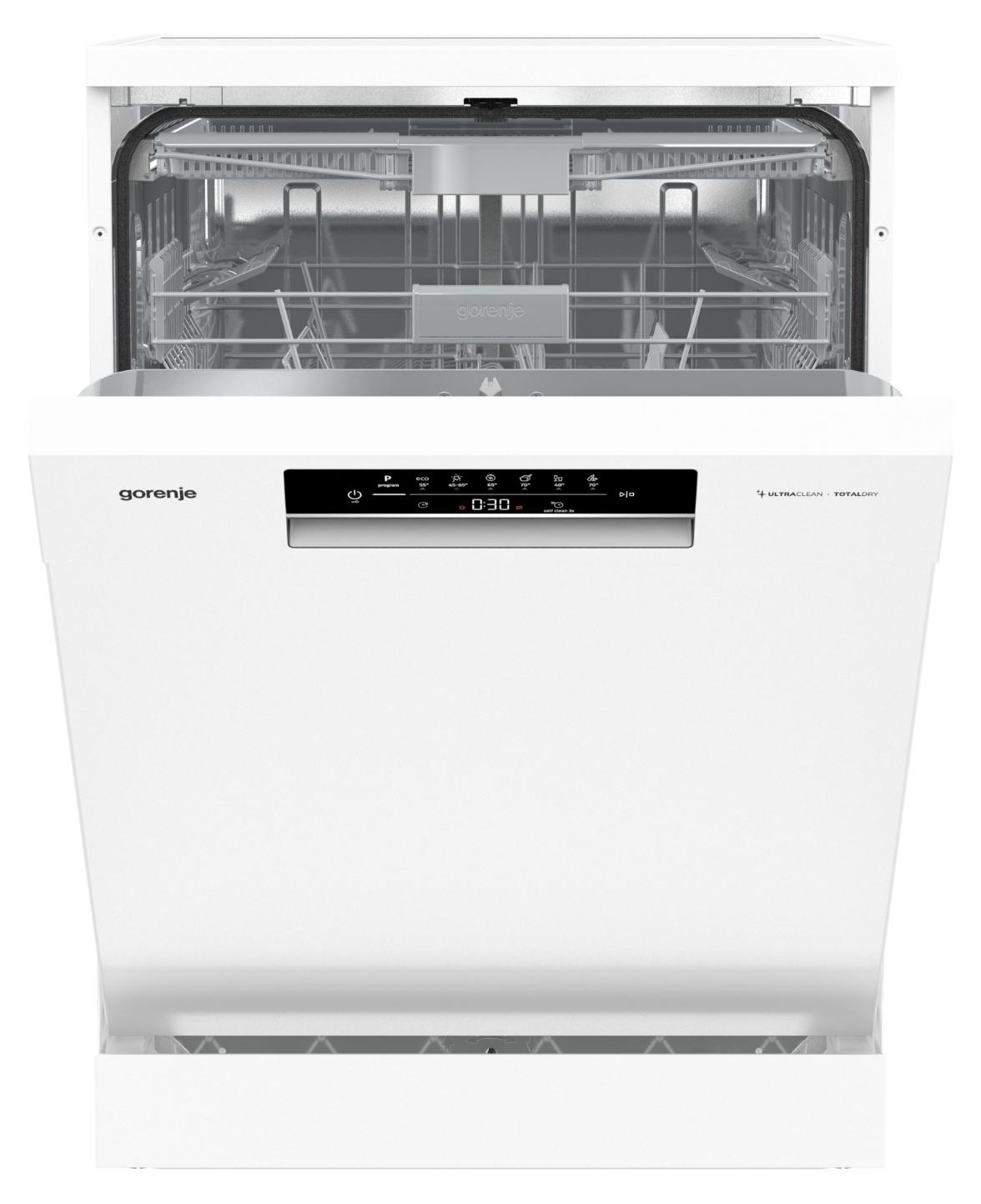 Gorenje GS643C90W Geschirrspüler, freistehend, FlexUse, 16 Maßgedecke, 60 cm, weiß