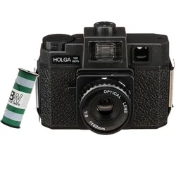 120GCFN Set black, inkl. B+W Film+ Batterie, Rollfilm-Kamera mit Blitz