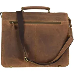 Greenburry Aktentasche Vintage Aktenmappe (17.72"), Notebooktasche, Braun