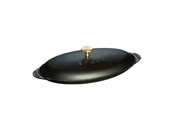 STAUB Staub ovale visschaal van gietijzer zwart