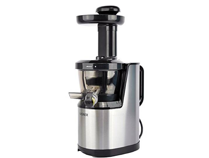 VASNER Entsafter Edelstahl Saftpresse Obstpresse für Säfte aus Obst und Gemüse Slow Juicer