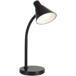 LED Tischleuchte schwarz mit Schalter flexible Schreibtischleuchte
