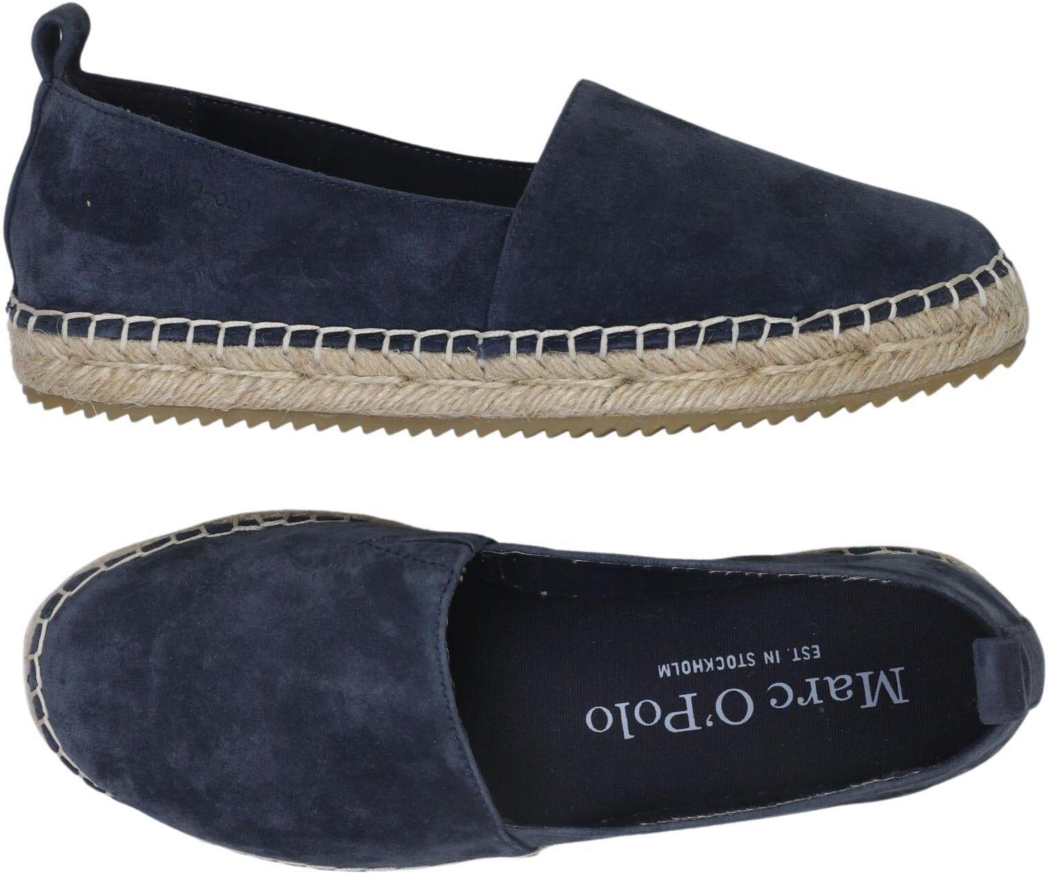 Marc O' Polo Halbschuh, Marineblau, Gr. EU 37, Leder - Second Hand