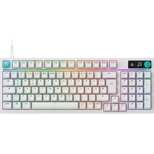 Logitech Tastatur G316 X 98, weiß, mit RGB-Beleuchtung und mechanischem Tastenfeld