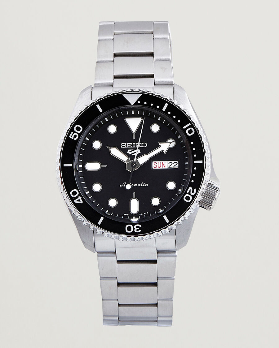 Seiko 5 Sports Automatic Diver Steel 43mm Black Dial men One size Sort