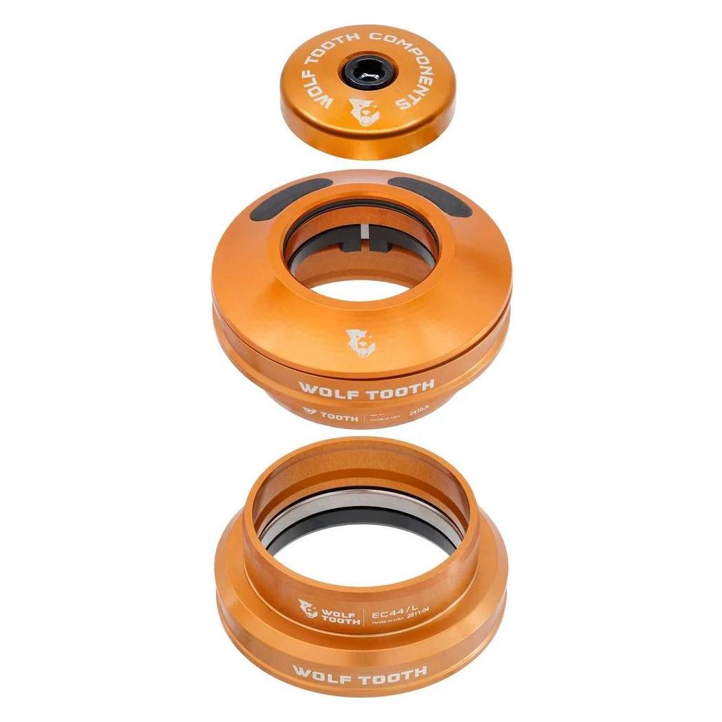 Wolf Tooth Semi-Internal Cable Routed Steuersatz, EC44/28.6 | EC44/40, orange (68717159)