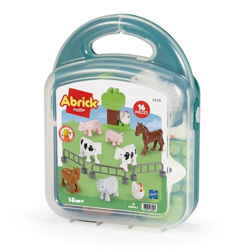Ecoiffier Abrick 3329 Kinderkoffer met boerderijdieren en figuren