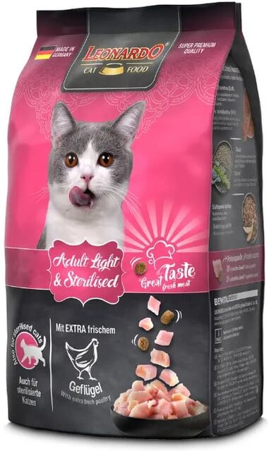 Leonardo Ração Gato Adulto Light Esterilizado 1.8 Kg