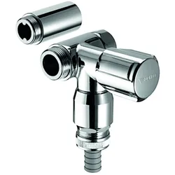 Schell NA-Ventil COMFORT mit RFV und RB 3/4"chrom für Wandbatterien Anschluß re 033260699