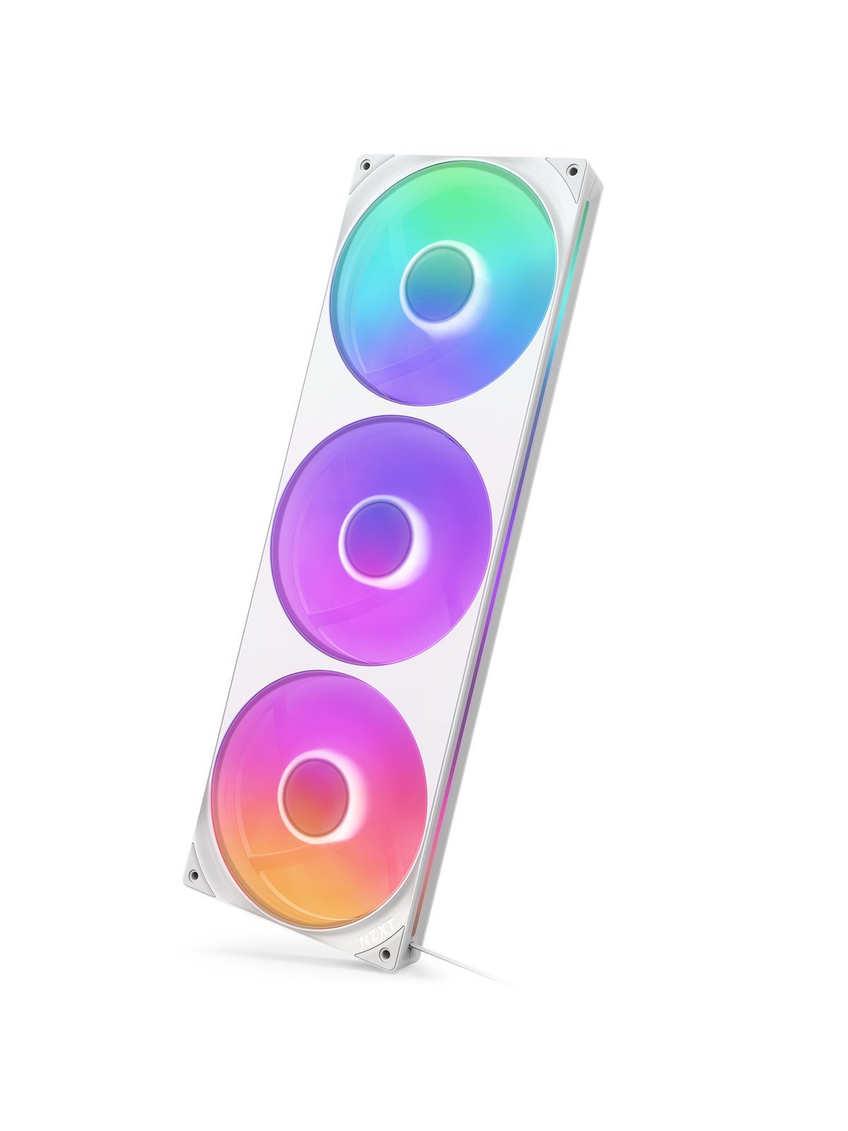 NZXT F420RGB Core (single frame 420mm fan) - White - Gehäuselüfter - Weiß mit RGB LED - 34 dBA