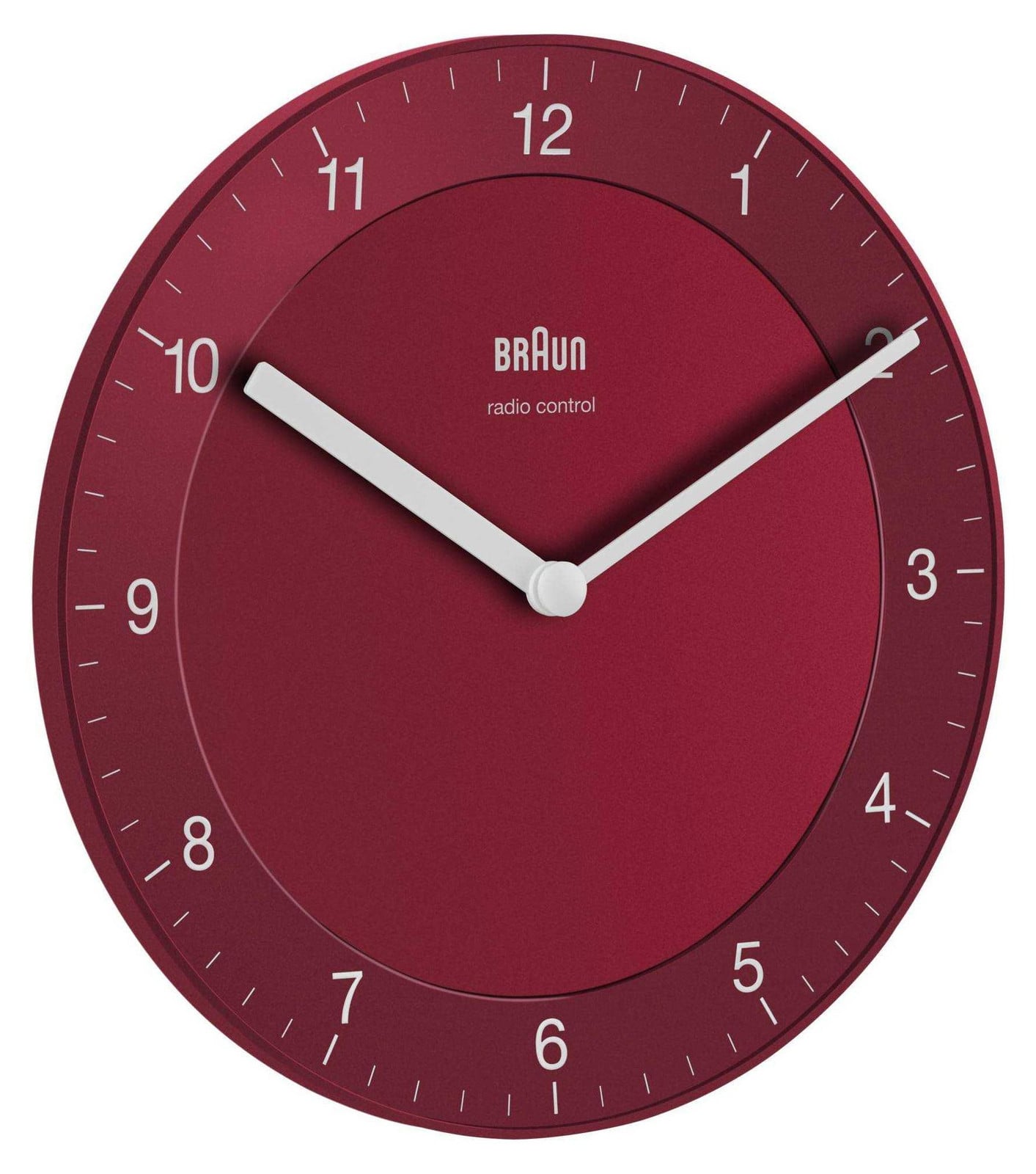 Braun BC 06 R-DCF draadloze wandklok, rood