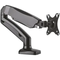 Gelenkige Tischhalterung für 1 Monitor, VESA 75x75 / 100x100, bis 6,5 kg, schwar...