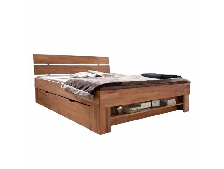 Trendstore Erbach Futonbett aus massiver Kernbuche und Fußteilr