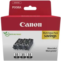 Canon Original PG-35 Druckerpatronen (3er-Pack) schwarz (1509B028)