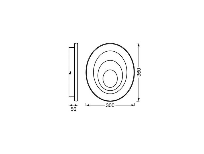 OSRAM LED Deckenleuchte ORBIS SPIRAL OVAL, weiß / opal, für Wohn- / Esszimmer, Metall, Modern