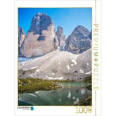 CALVENDO Puzzle Drei Zinnen - Rienzquelle | 1000 Teile Lege-Größe 64x48cm Foto-Puzzle für glückliche Stunden