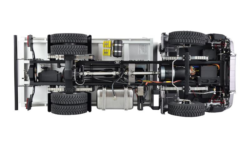 AMEWI RC Baustelle Mercedes Arocs 4x2 Muldenkipper - Blauw
