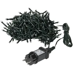 ECD Germany LED Lichtervorhang 6 m 180 LEDs Warmweiß Eiszapfen IP44 Innen/Außen Weihnachtsbeleuchtung Lichterkettenvorhang