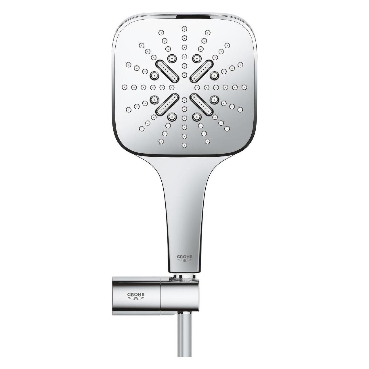 Grohe Rainshower SmartActive 130 Cube Wandhalterset (3 Strahlarten, 9.50 l/min) (26588000)
