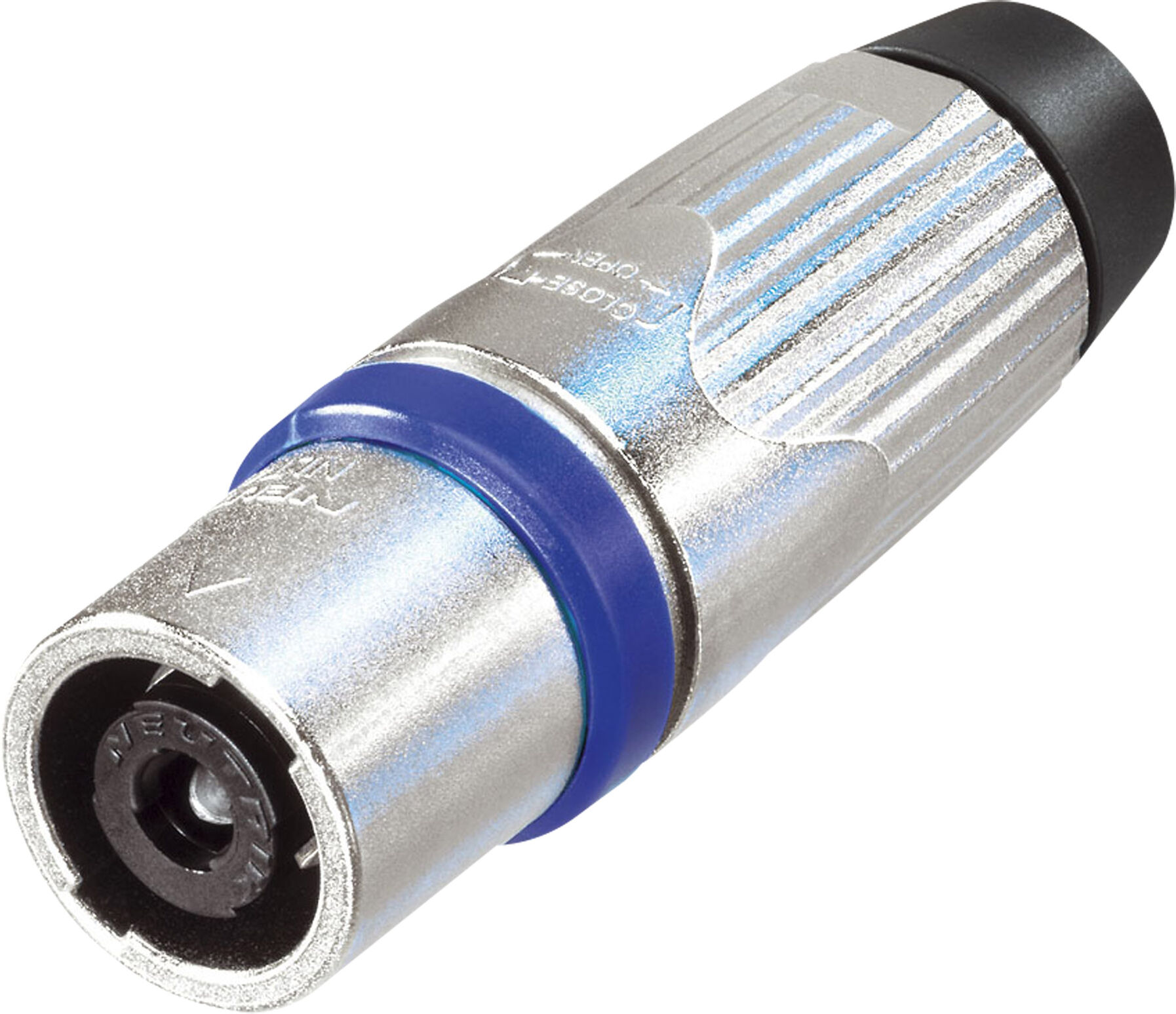 Neutrik Speakon 4p - Stecker Silber/blaues Gehäuse