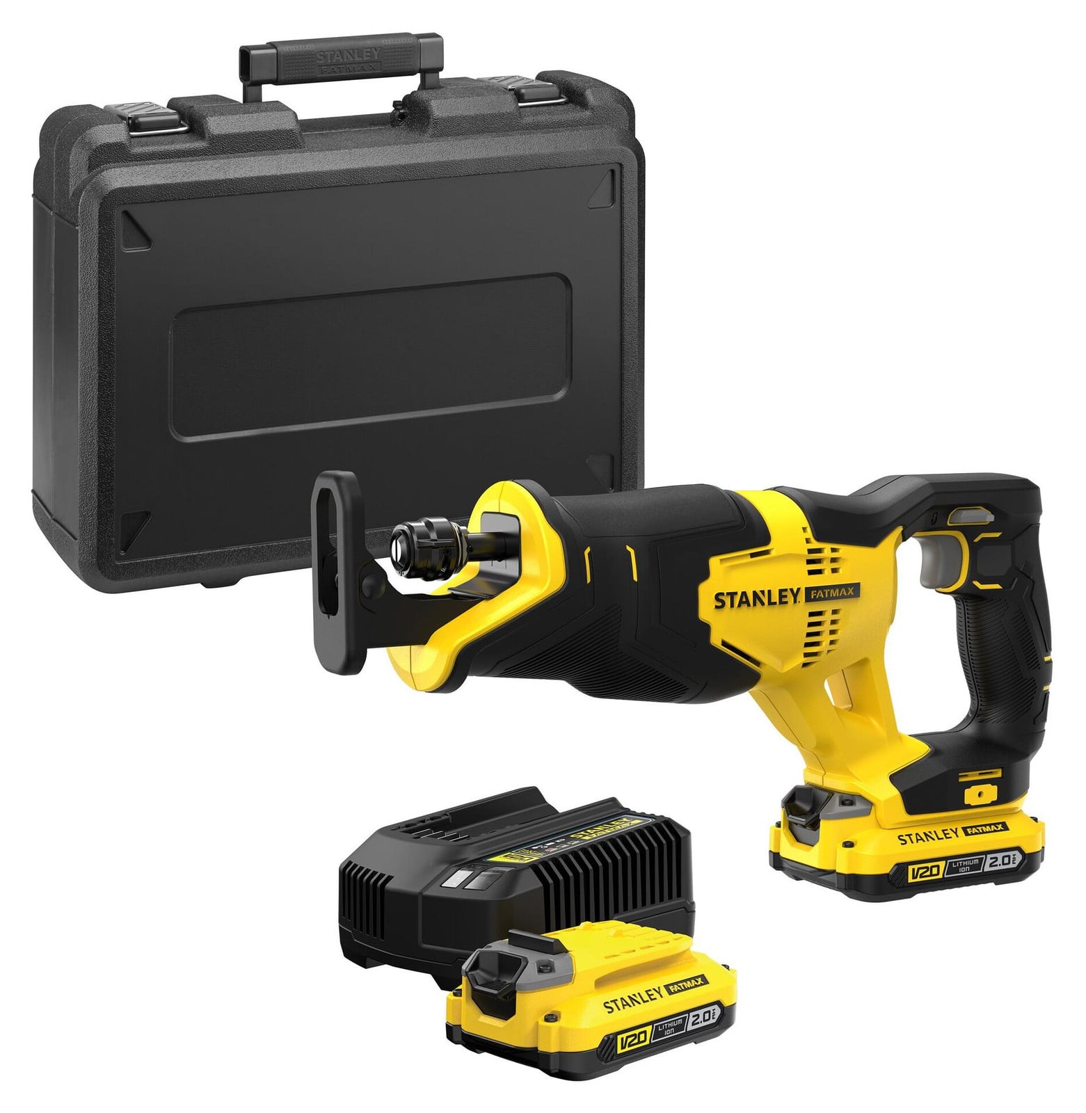 Stanley Fatmax SFMCS310D2K-QW V20 Accuschroefboormachine Borstelloos Lithium 18V met 2x 2Ah Batterijen