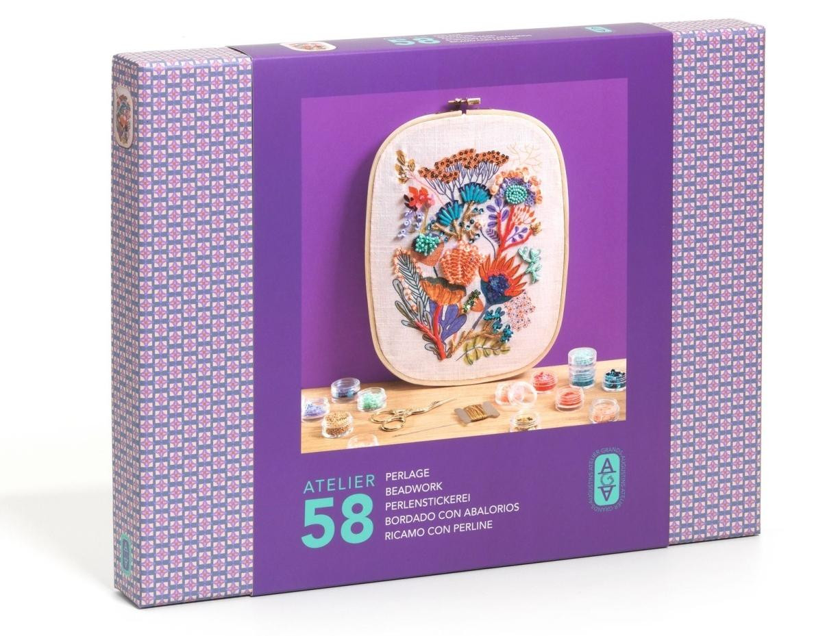Djeco Creatief atelier 58 voor volwassenen Borduren met kralen