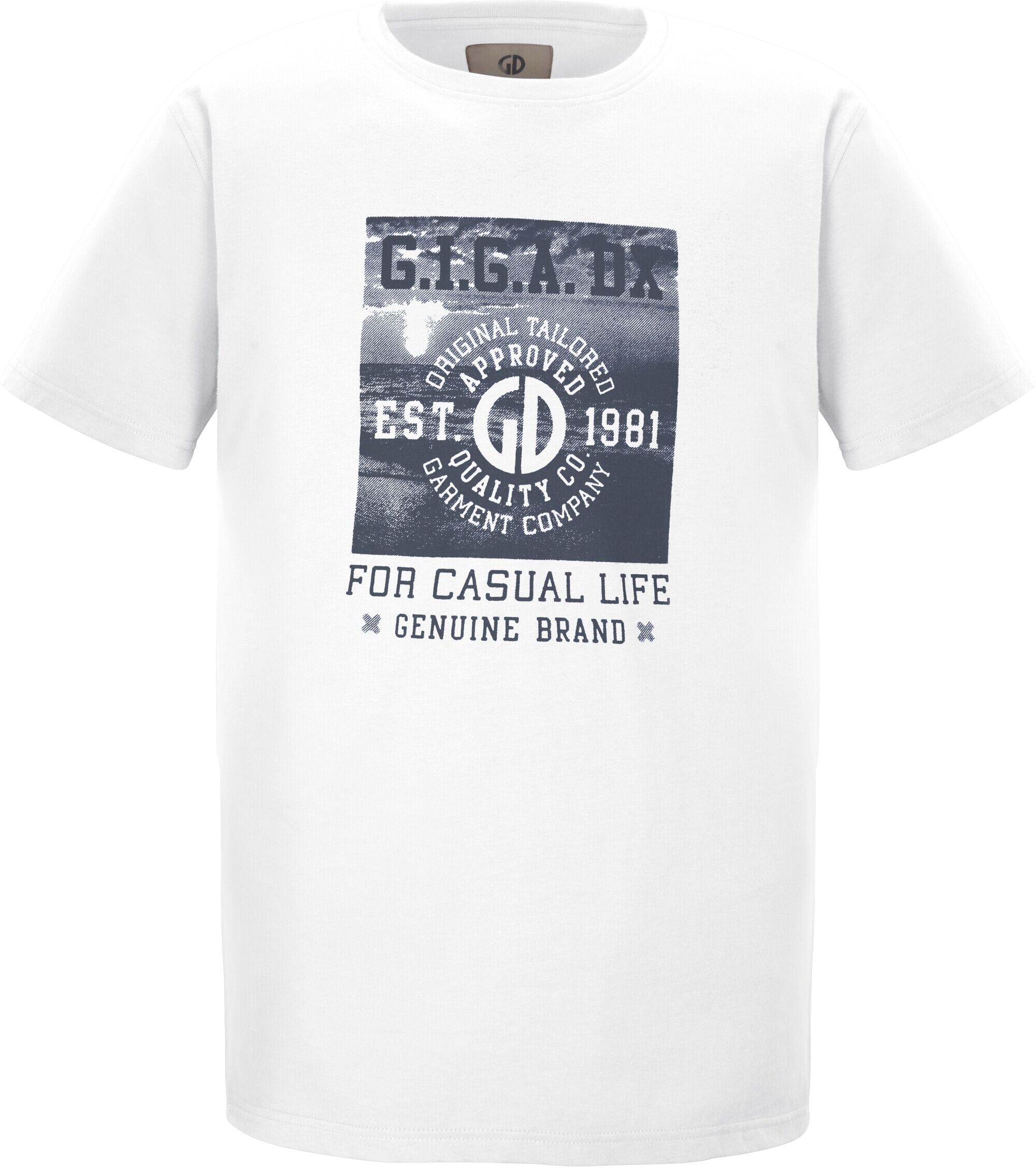 T-Shirt "GS 2 MN TSHRT GOTS", Herren, Gr. L, weiss (weiß), Oberstoff 1: 100% Baumwolle (aus biologischem Anbau)/ Oberstoff 2: 95% Baumwolle (aus biologischem Anbau), 5% Elasthan, G.I.G.A. DX BY KILLTEC, Shirts T-Shirt, GOTS-zertifiziertes Bio-Baumwollshir