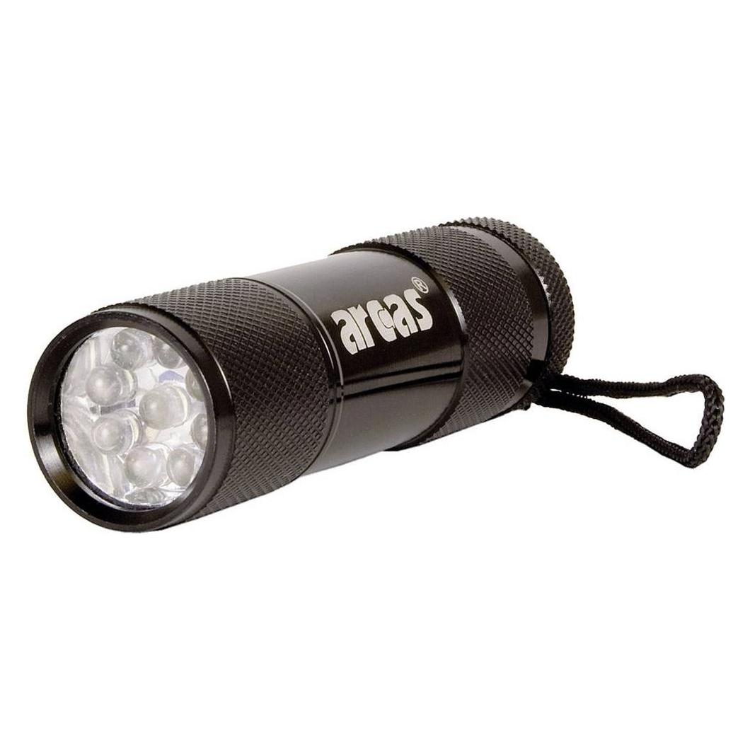 Arcas Alu 9 LED LED Mini-Taschenlampe batteriebetrieben 65 g (8.80 cm) (ARCAS 9LED+3XAAA)
