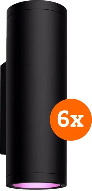 Philips Hue Appear muurlamp White & Color 6-pack met led-accentverlichting