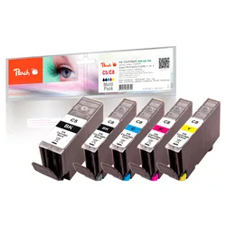 Peach Spar Pack Tintenpatronen kompatibel zu Canon PGI-5, CLI-8