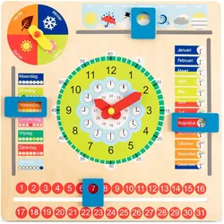 New Classic Toys Calendar Clock