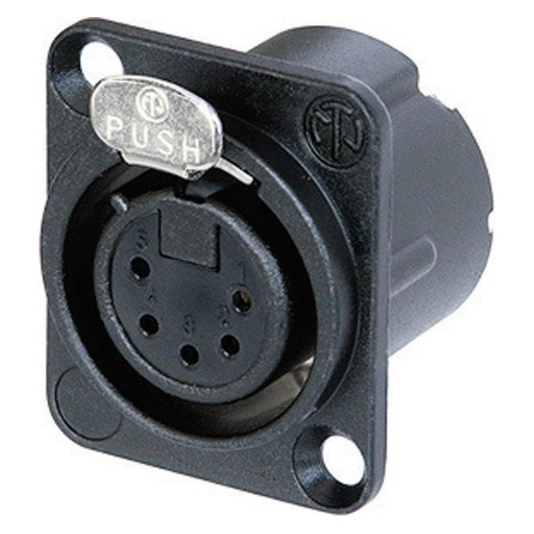 Neutrik XLR-Flanschbuchse (NC5FD-LX-B)