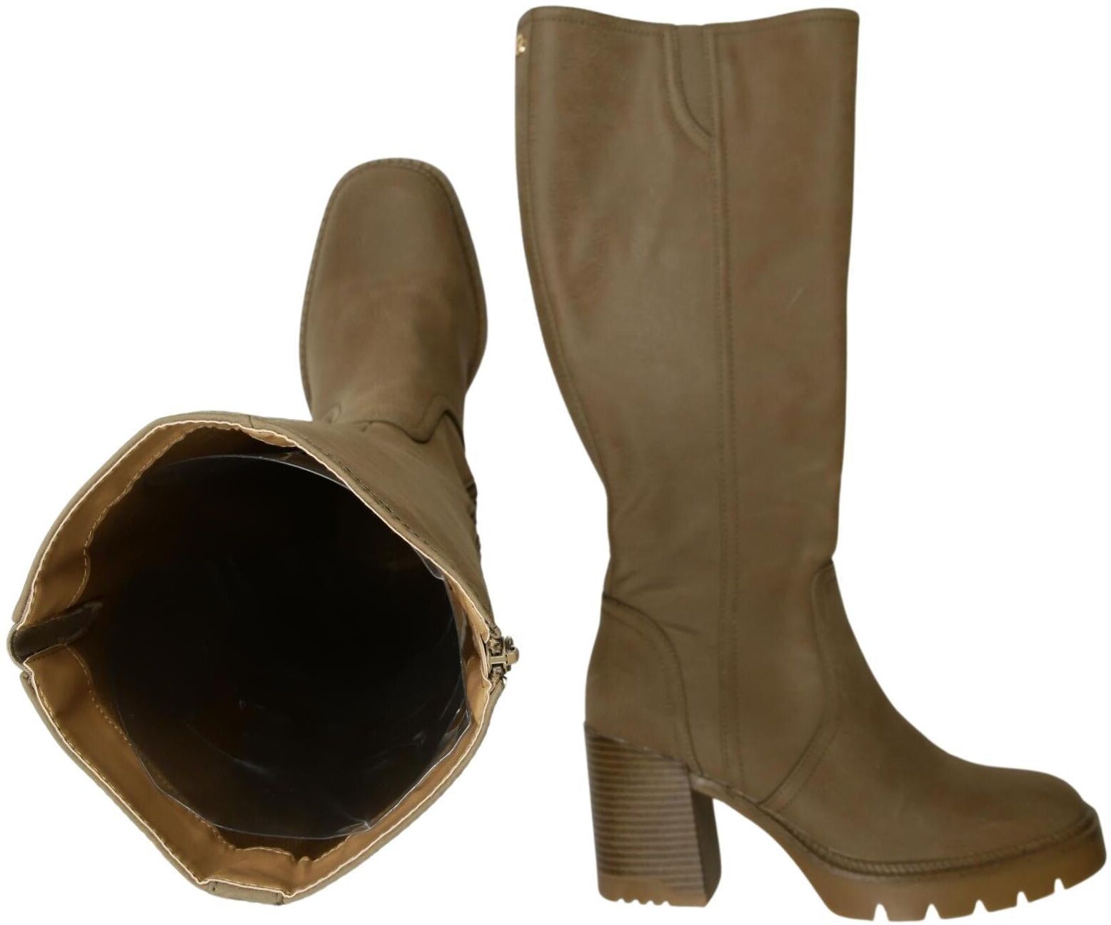 Anna Field Damen Stiefel, Beige, Gr. EU 39, Kunstleder - Second Hand