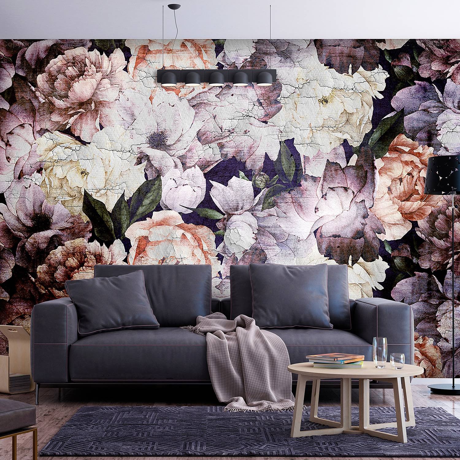 home24 Fotobehang Flowery Paradise Multicolour B: 300 cm, H: 210 cm