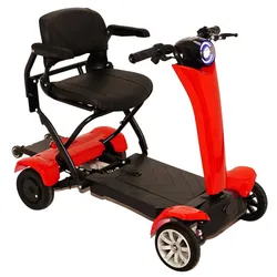 Urban Hopper Best Ager Fold PRO Elektro Seniorenmobil 4-Rad E-Roller Faltbar max. 6km/h Rot