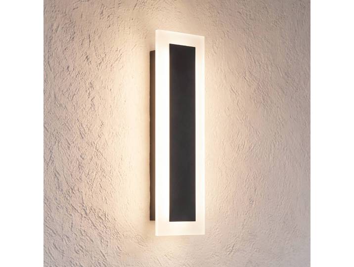 Aussenwandleuchte Wow Milagro Lighting, schwarz, Metall, Modern, Wandleuchte außen