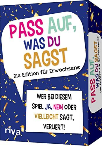 Emma Hegemann - Pass auf, was du sagst – Die Edition für Erwachsene: Wer bei diesem Spiel »Ja«, »Nein« oder »Vielleicht« sagt, verliert! Das Original. Das perfekte Geschenk für alle ab 18 Jahren - Preis vom 05.10.2026 03:47:11 h