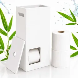 Relaxdays Toilettenpapier Aufbewahrung 8 Rollen Weiß