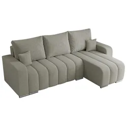 ECKSOFA KIRASSO L Hellgrau Boucle
