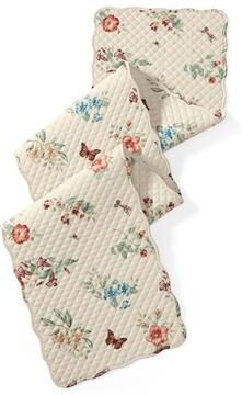 "Lenox Butterfly Meadow Fall Quilted Table Runner, Multicolor - 14""W x 72""L"