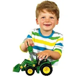 Theo Klein John Deere Traktor mit Holz- und Heuwagen