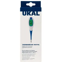 Ukal, Fieberthermometer, Digitales Thermometer mit grossem Display