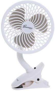 Dreambaby EZY-Fit Deluxe Clip-On Stroller Fan, White