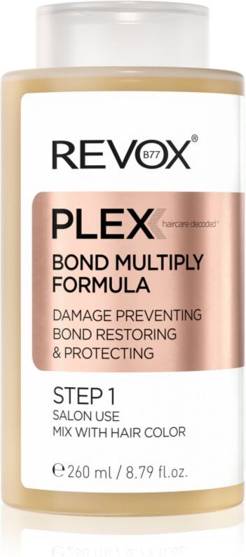 Revox B77 PLEX Bond Multiply Formula. Step 1 soin protecteur pour cheveux abîmés et traités chimiquement 260 ml