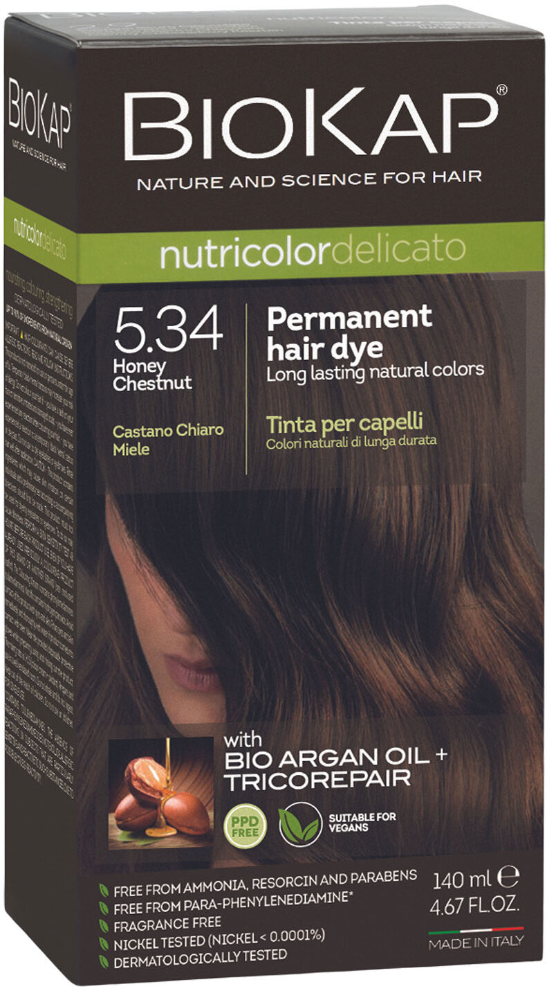 BIOKAP Nutricolor Delicato 5.34 Permanent Hair Dye 140ml
